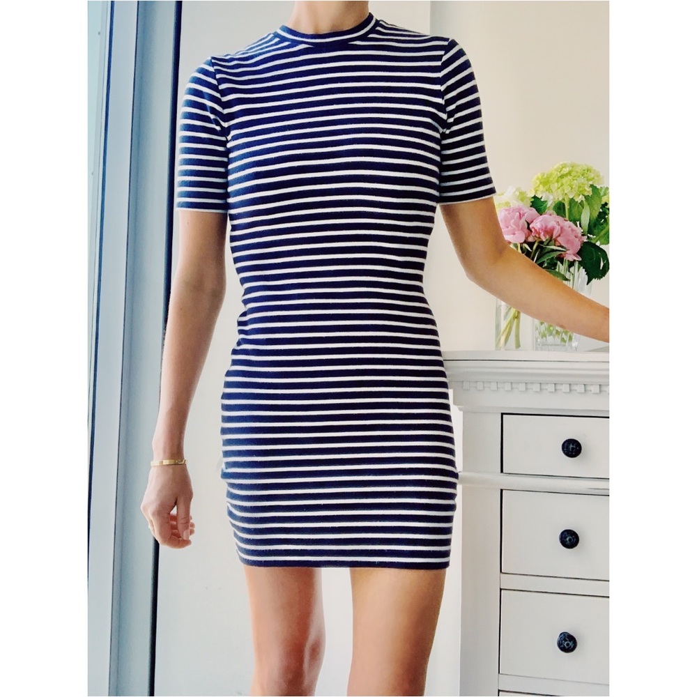 🌀⚓️T by Alexander Wang ⚓️🌀 Striped Mini Dress
